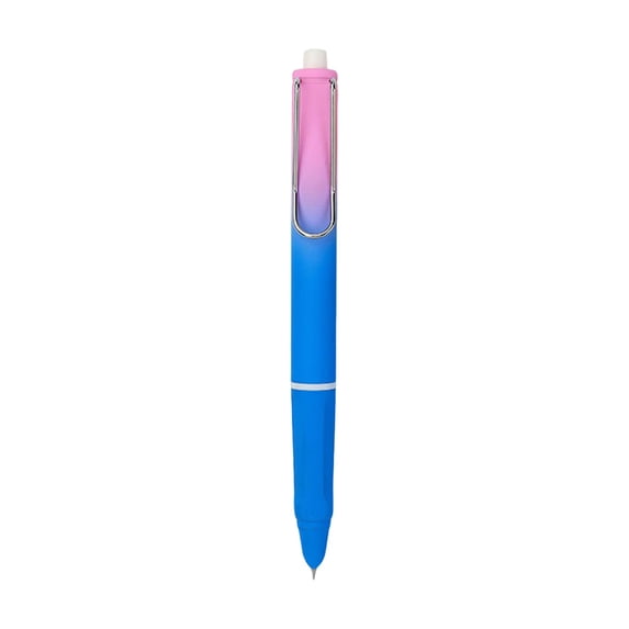 Writing Fountain Pen, Pink-Purple Gradient Plastic Retractable Pen 5.39in 1 Piece, Leak-Proof Pen for Letter Writing, Handcraft & Office Work