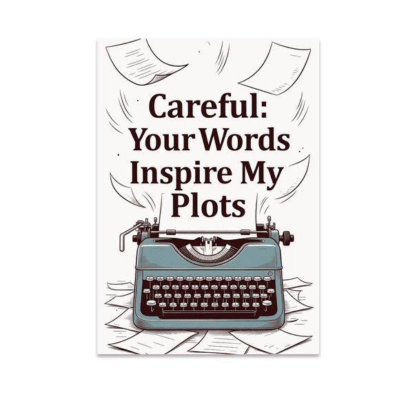 Writing Inspiration Art - Writer Enthusiast - 13x19 Poster Print