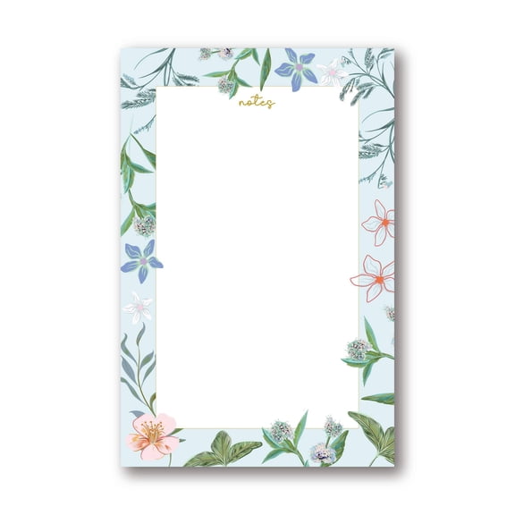 1 PACK SMALL NOTEPADS, Floral Memo Pad, to Do List, 70 Sheets, 4.25x6.5, Orange Flower Notepad, Stationery Gift for Her, Office List Pad, Cute Writing Pad