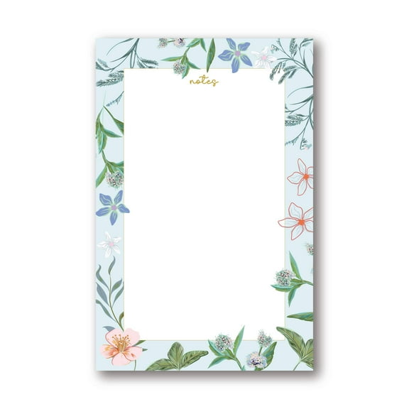 SMALL NOTEPADS, Floral Memo Pad, to Do List, 70 Sheets, 4.25x6.5, Orange Flower Notepad, Stationery Gift for Her, Office List Pad, Cute Writing Pad