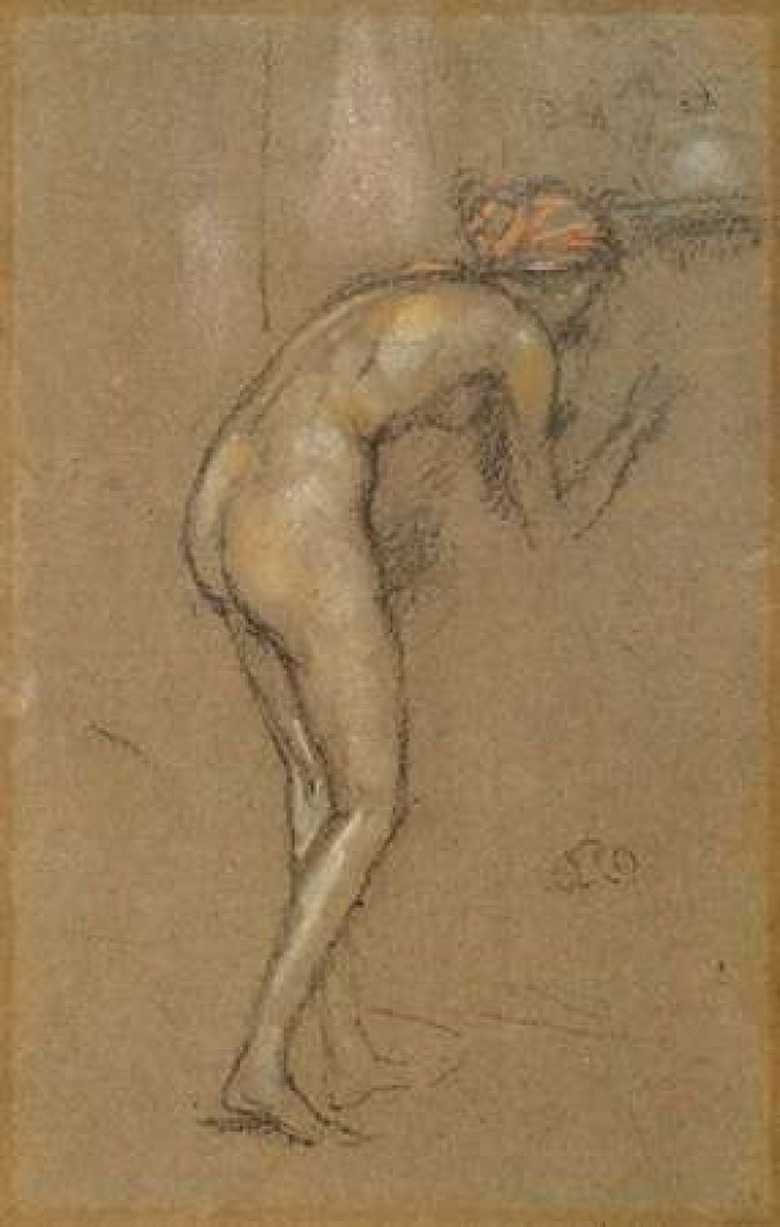 Writing On The Wall 1890 Canvas Art - James McNeill Whistler (12 x 18)