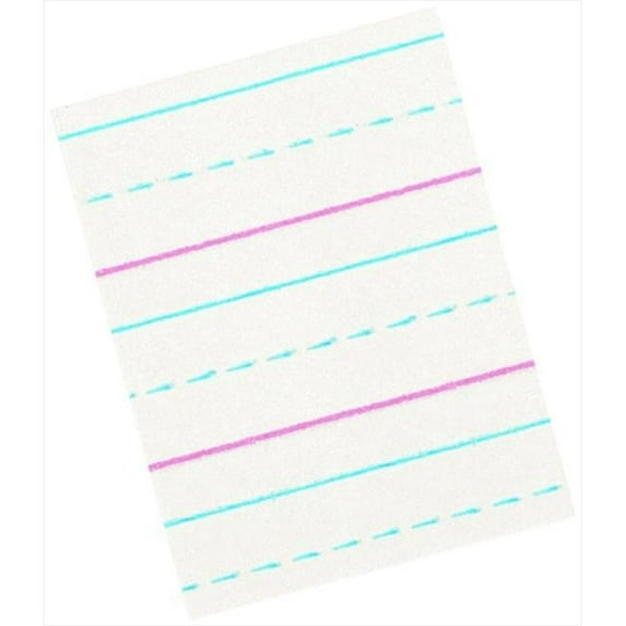 Zaner Bloser Multi-Program Handwriting Paper, 8 x 10.5 In. - Red & Blue