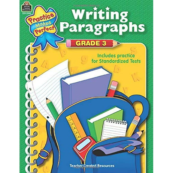Pre-Owned Writing Paragraphs, Grade 3 (Paperback) 9780743933421