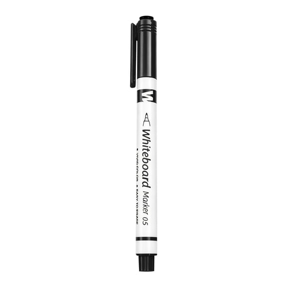 Writing Pen Marker for Office Notes Labeling and Desk Use, White, 5.5 x 0.4 x 0.4 in