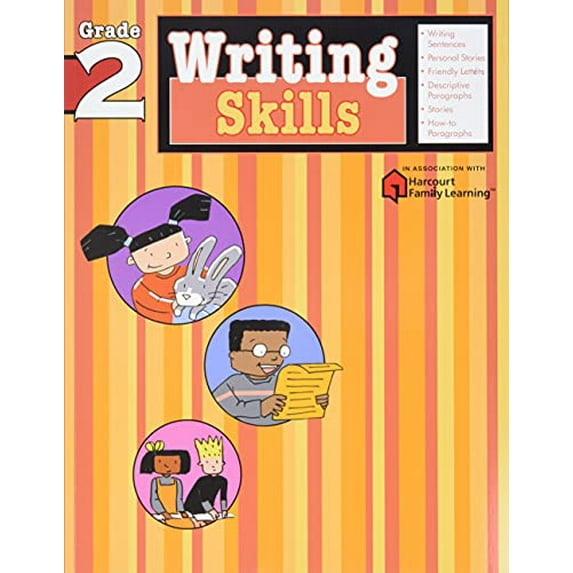 Pre-Owned Writing Skills: Grade 2 (Flash Kids Harcourt Family Learning) (Paperback) 1411404807 9781411404809