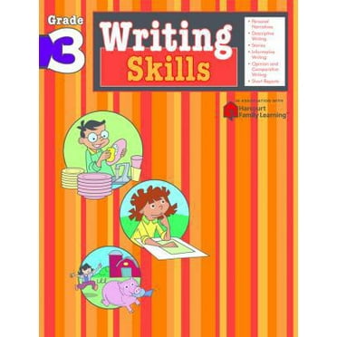 Pre-Owned Writing Skills: Grade 3 (Flash Kids Harcourt Family Learning) (Paperback) 1411404815 9781411404816