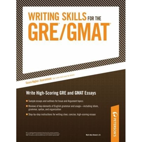 Pre-Owned Writing Skills for the GRE and GMAT Tests (Paperback) 0768910943 9780768910940
