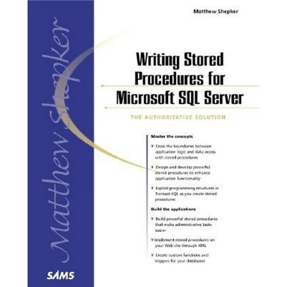 Pre-Owned Writing Stored Procedures for Microsoft SQL Server (Paperback) 0672318865 9780672318863