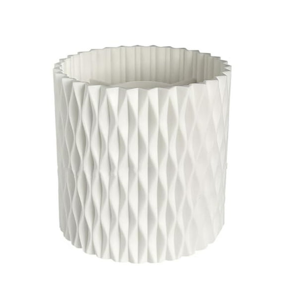 Writing Utensil Holder for Desk, Tyeign Rotating Pen Pencil Holder for Desk 5 Slots Unique White Desk Pen Organizer Easthetic Desktop Pen Holder for Desk Pencil Cup Paper Holder for Writing White