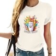 thumbnail image 1 of Writing Wizard Back to School Gifts Trendy Short Sleeve Top with Fashionable Print - Women's T-Shirts, 1 of 3