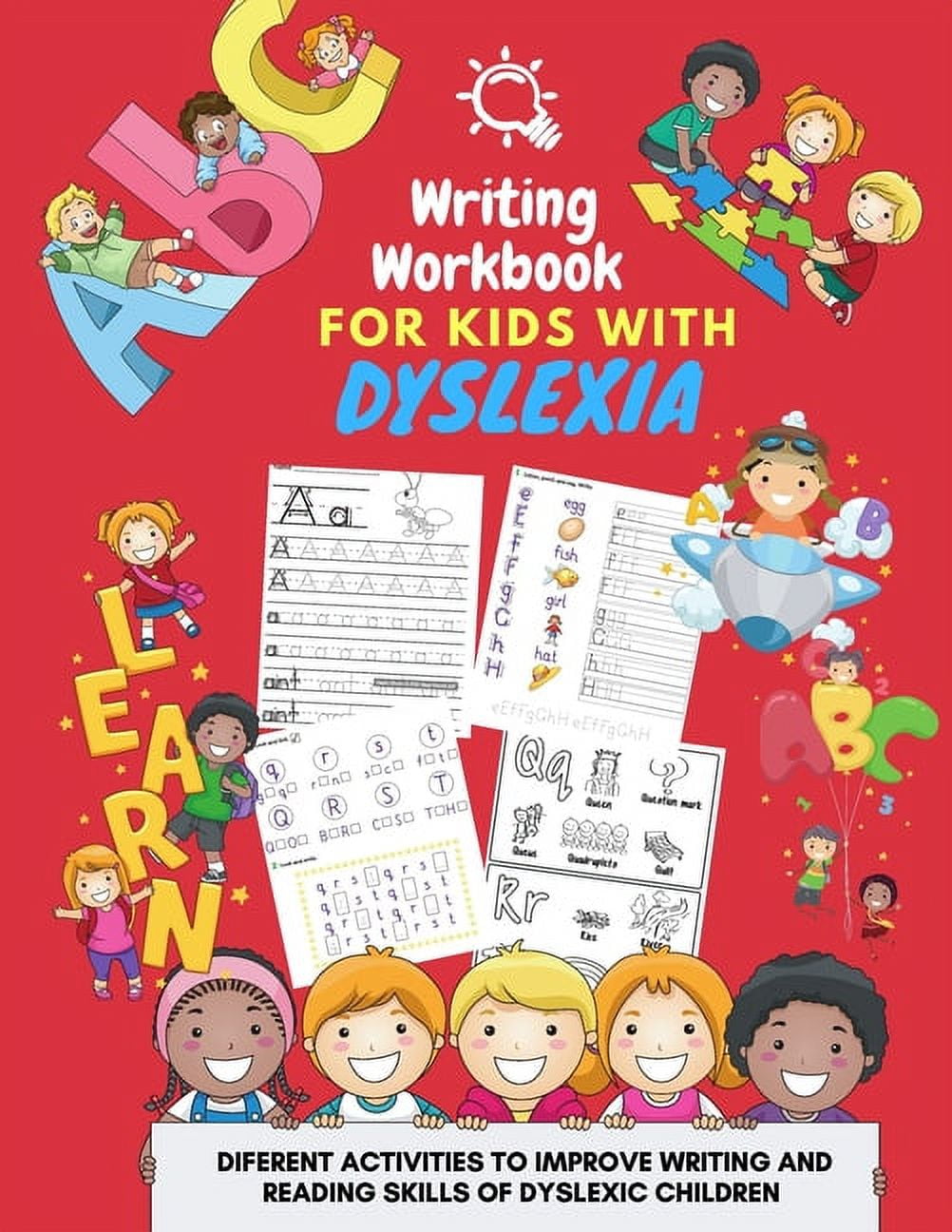 Coloring/Activity Book for Elementary Students with Dyslexia