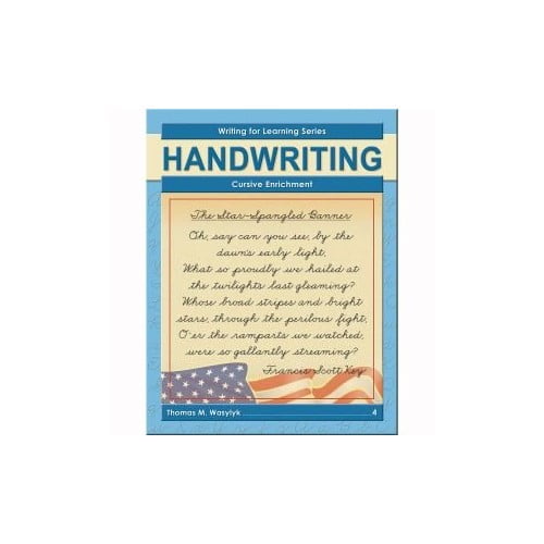 Pre-Owned Writing for Learning Series: Cursive Enrichment, Grade 4 Paperback