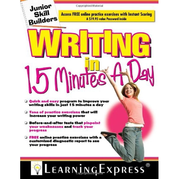 Pre-Owned Writing in 15 Minutes a Day: Writing in 15 Minutes a Day [With Free Online Practice Exercises Access Code] (Paperback) 1576856631 9781576856635