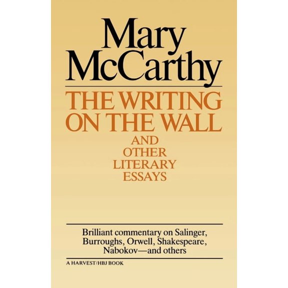 Writing on the Wall & Other Lit Essays, (Paperback)