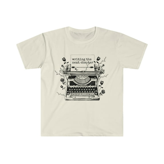 Writing the Next Chapter Shirt Vintage Typewriter Tee Author Writer T-Shirt