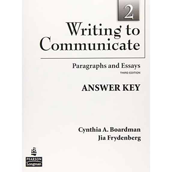 Pre-Owned Writing to Communicate 2: Paragraphs and Essays, Answer Key Paperback