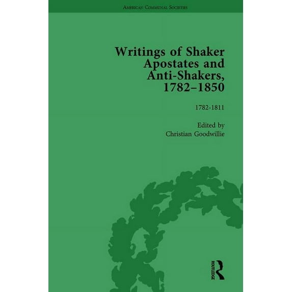 Writings of Shaker Apostates and Anti-Shakers, 1782-1850, (Hardcover)
