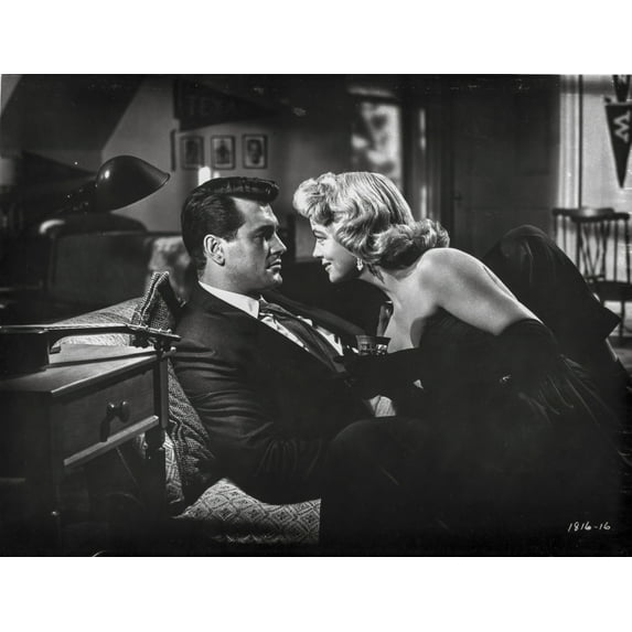 Written On The Wind Couple Kissing Scene Photo Print (24 x 30)