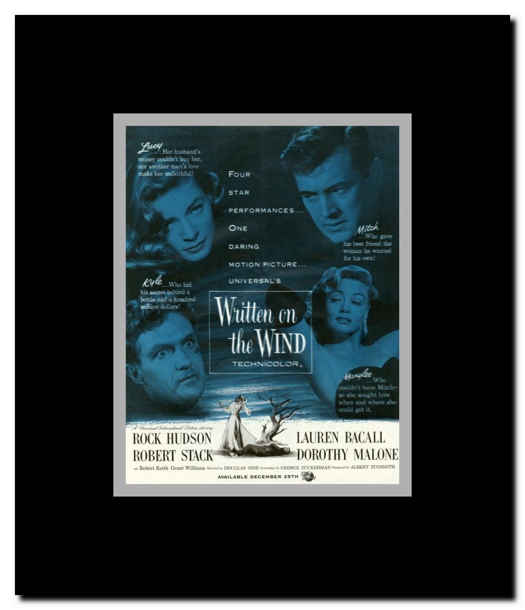 Written on the Wind Framed Movie Poster