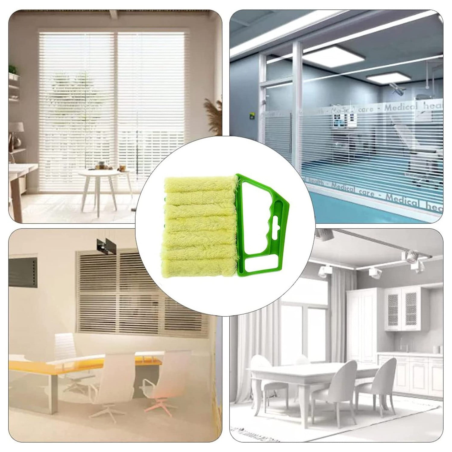 Blind cleaning tools, blind cleaning brush, washable and rust-proof, convenient for home