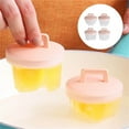 thumbnail image 1 of Wrjufa 4pcs Eggs Poacher Cups Eggs Bites Eggs Steam Poacher Cooker Breakfast Cooking Utensil For Hard Boiled Poached Scrambled Eggs Kitchen Tools With Brush pink, 1 of 9