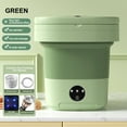 thumbnail image 1 of Wrjufa Mini Washing Machine Foldable Bucket Type Laundry Clothes Washer Cleaner Travel Clearance Green, 1 of 2