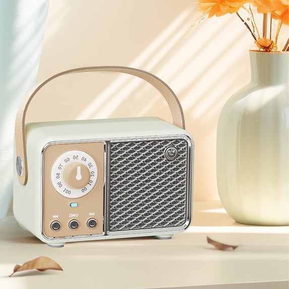 Wrjufa Retro Mini Audio Mini Wireless Bluetooth Speaker Green