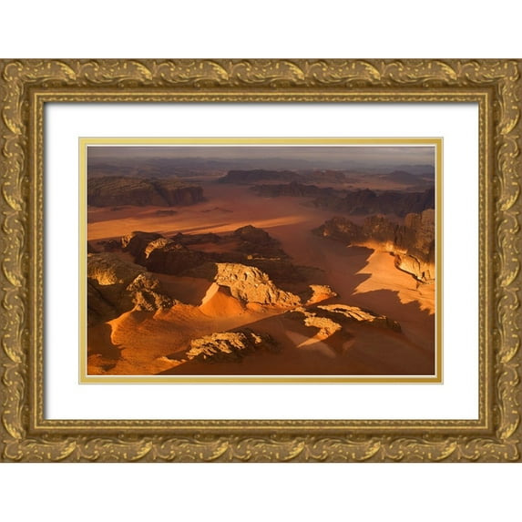 Wrobel, Karsten 18x13 Gold Ornate Wood Framed with Double Matting Museum Art Print Titled - Earth Shadows