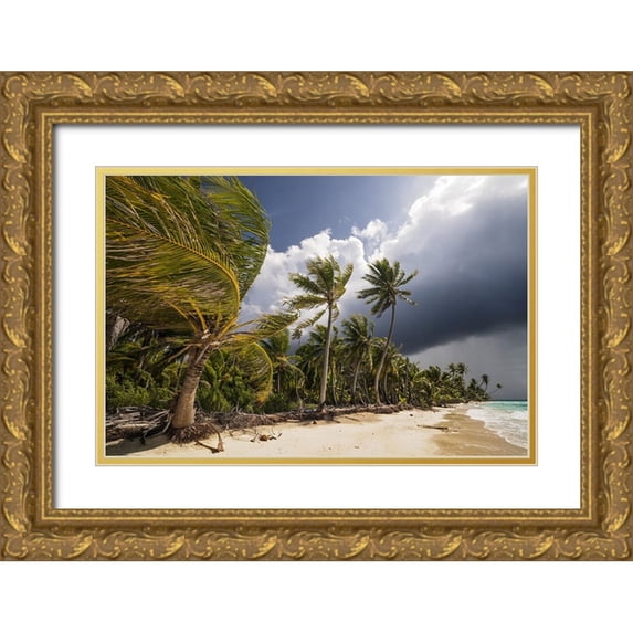 Wrobel, Karsten 24x17 Gold Ornate Wood Framed with Double Matting Museum Art Print Titled - Thunderstorm