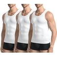 thumbnail image 1 of Wrong Duck 3 Pack Men’s Compression Shirt Slimming Body Shaper Tank Top, Tummy Control Workout Vest for Gym, Running, Training, 1 of 7