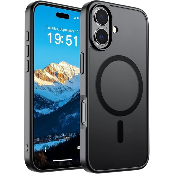 Wrong Duck Magnetic for iPhone 17 Pro Max Case, Military Grade Drop Protection Slim Translucent Matte Shockproof Anti-Fingerprint Phone Cover for iPhone 17 Pro Max