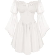 white flowy renaissance dress Renaissance Maxi Dress Layered