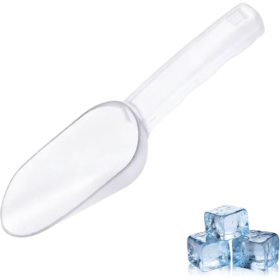 Wrongduck 6-24oz Plastic Ice Scoop BPA-Free Polycarbonate Ice Scoop with Ergonomic Handle for Freezer Ice Maker Ice Bucket Coffee Beans Popcorn Dishwasher Safe