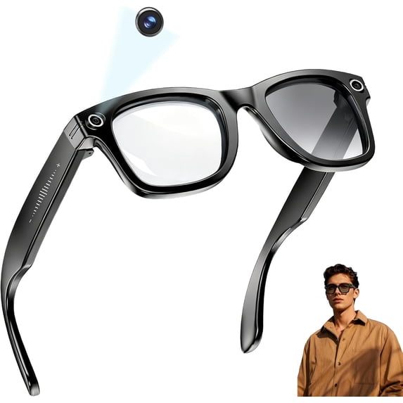 Wrongduck AI Smart Glasses with 4K Camera, Bluetooth Recording Glasses ...