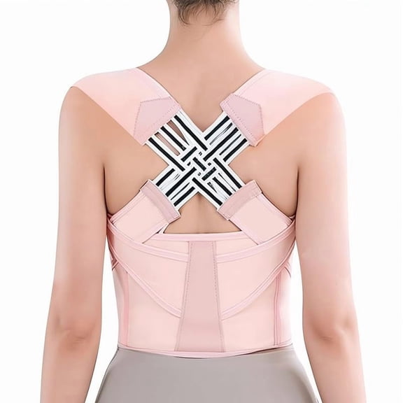 Wrongduck Back Brace Posture Corrector for Women and Men – Adjustable Upper Back Support for Pain Relief, Spine Alignment, and Shoulder Posture Correction, Invisible Under Clothes