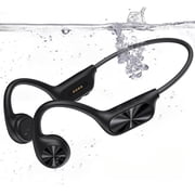 Carlikeit Bone Conduction Swimming Headphones, IPX8 Waterproof Bluetooth 5.4 Sports Headphones with 32GB MP3 Player, Open Ear Underwater Headphones for Swimming, Running, and Workout, 8H Battery