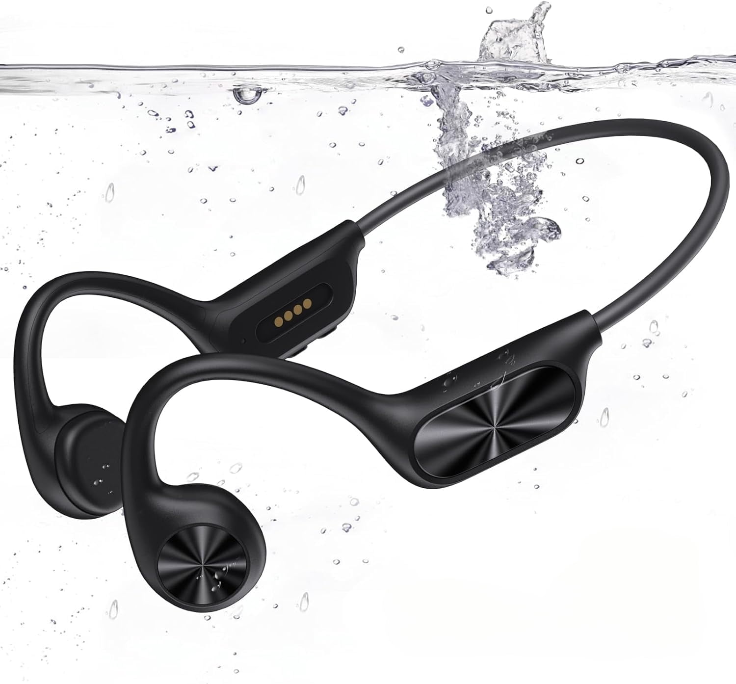 Wrongduck Bone Conduction Swimming Headphones, IPX8 Waterproof Bluetooth 5.4 Sports Headphones with 32GB MP3 Player, Open Ear Underwater Headphones for Swimming, Running, and Workout, 8H Battery