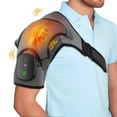 thumbnail image 1 of Wrongduck Cordless Heated Shoulder Brace Wrap with Massage, 3 Heat & Vibration Modes, 5000mAh Rechargeable Heating Pad Shoulder Massager for Men and Women, 1 of 7
