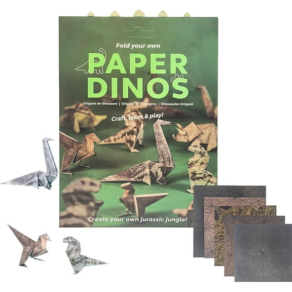 Wrongduck DIY Origami Paper Cats Kit, 50 Sheets Eco-Friendly Origami Paper for Folding Cute Cat Figures, Desk Decoration and Creative Gift for Cat Lovers