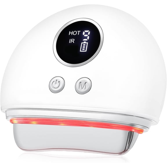 Wrongduck Electric Fascia Blaster Tool with Heat and Vibration, 3-in-1 Body Massage Scraper for Full Body Use, Rechargeable Handheld Massager