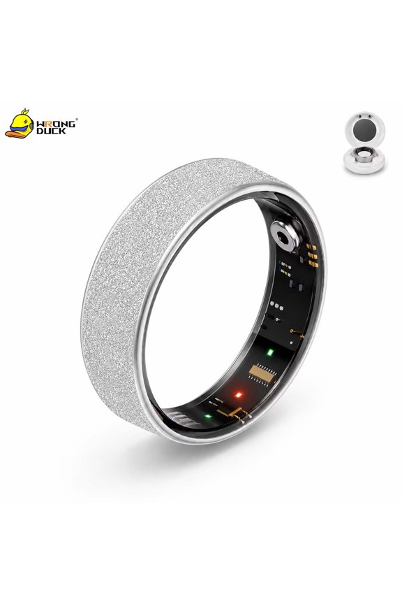 Wrongduck Fitness Tracking Ring Smart Wearable for Women Waterproof Activity Ring with Sleep Tracking Step Counter for Android iOS Phones