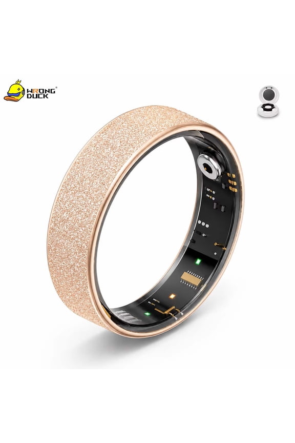 Wrongduck Fitness Tracking Ring Smart Wearable for Women Waterproof Activity Ring with Sleep Tracking Step Counter for Android iOS Phones