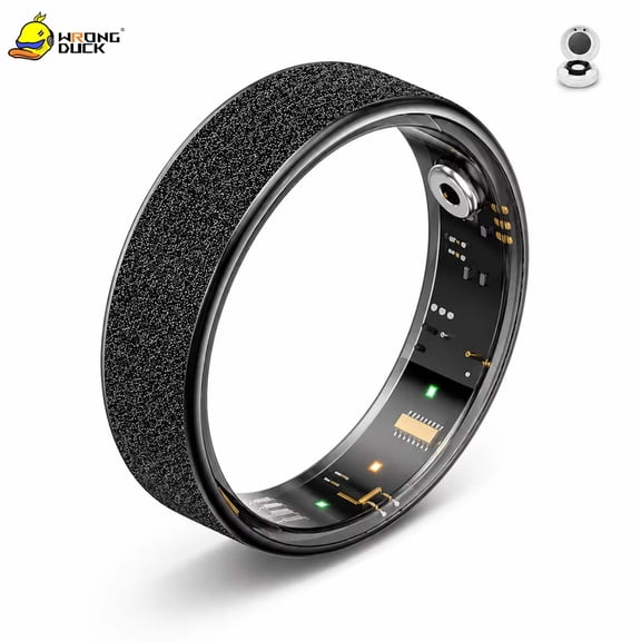 Wrongduck Fitness Tracking Ring Smart Wearable for Women Waterproof Activity Ring with Sleep Tracking Step Counter for Android iOS Phones