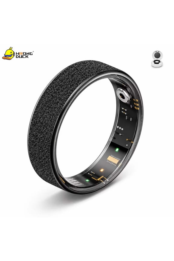 Wrongduck Fitness Tracking Ring Smart Wearable for Women Waterproof Activity Ring with Sleep Tracking Step Counter for Android iOS Phones
