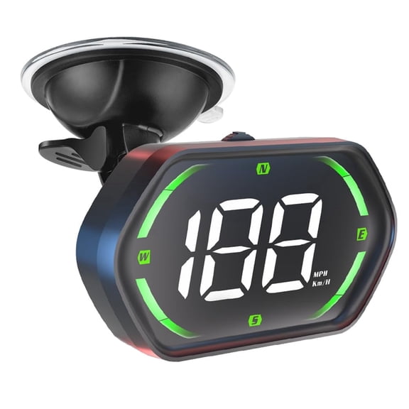 Carlikeit GPS Head Up Display for Car, Universal MPH KM/H Speedometer HUD with Auto Brightness, Compass, Overspeed Alarm and USB Power