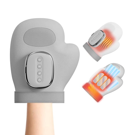 Wrongduck Hand Massager with Heat and Compression, 3 Temperature Levels 5 Strengths 3 Modes, Rechargeable Hand Massage Device for Fingers Palm Wrist
