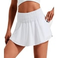 thumbnail image 1 of Wrongduck High Waisted Skort 2026 for Women, Tennis Running Skirt with Built In Shorts, Ruffle Athletic Skirt with Zipper Pockets for Workout Golf Casual, 1 of 13