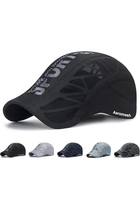 Wrongduck Lightweight Sport Cap Quick-Dry Mesh Hat with Adjustable Chin Strap, Full Airflow Design, Machine Washable Athletic Outdoor Cap