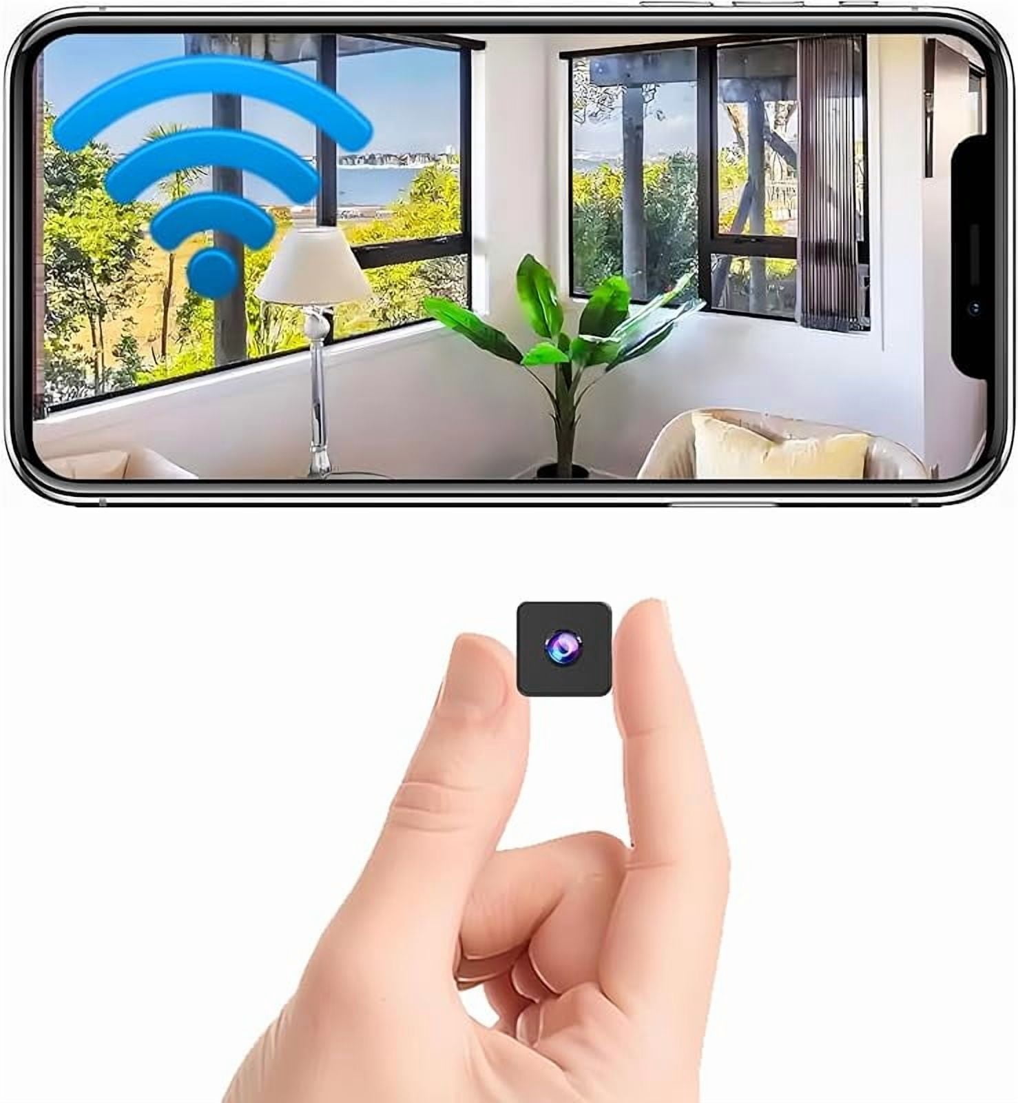 Wrongduck Mini Wireless Security Camera, 1080P HD Magnetic WiFi Micro Camera with Motion Detection, Night Vision, Cloud & SD Storage, Nanny Cam for Home, Pet, Baby, and Office Indoor/Outdoor