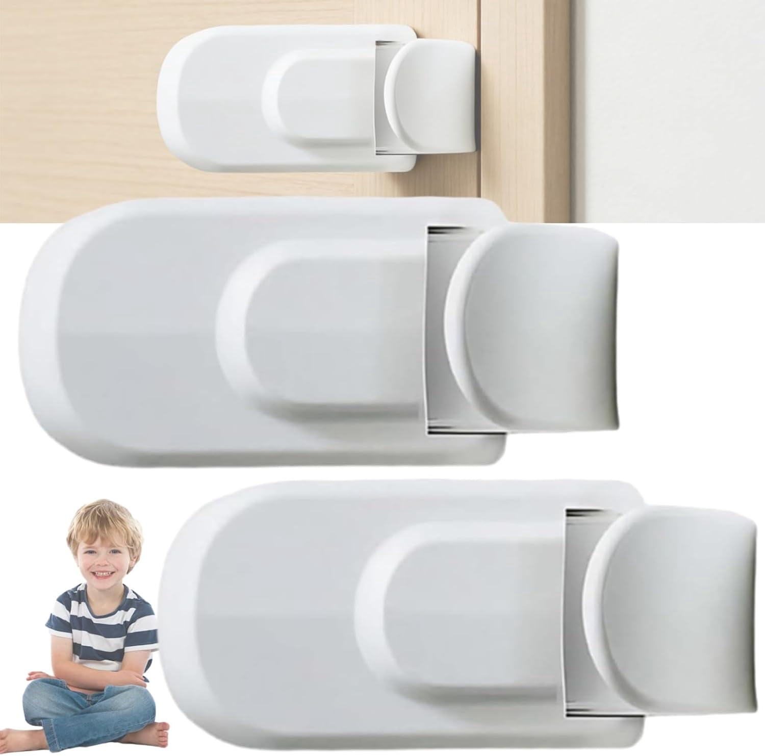 Wrongduck Portable Door Lock 2026 Upgrade Snap On Knob and Handle Lock ...
